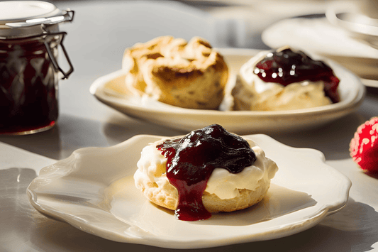 Crema coagulata tradizionale inglese per focaccine e tè