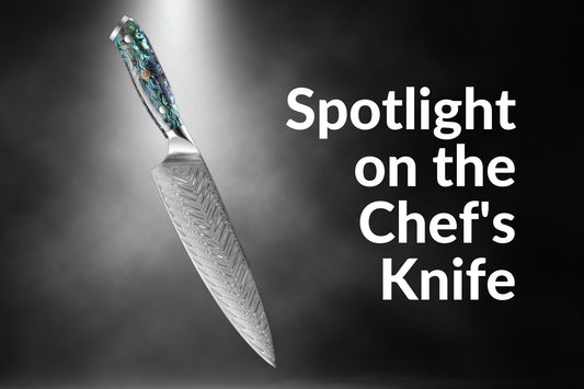 Spotlight sul coltello dello chef