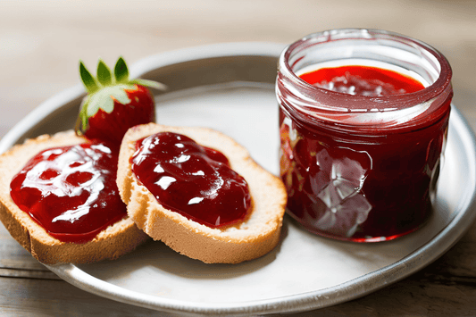 Marmellata di fragole fatta in casa con un tocco di limone