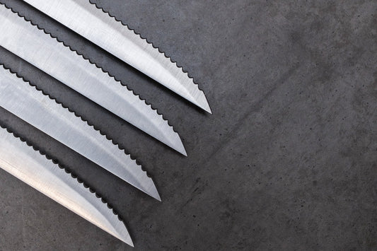 Come si affila un coltello seghettato?