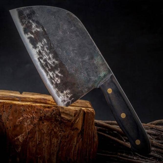 Nakiri / Chukabocho (なきり) Cleaver in acciaio Tang completo