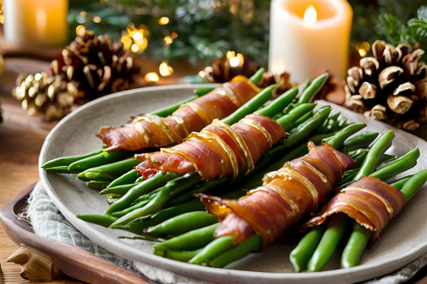 Pancetta di fagioli verdi avvolti