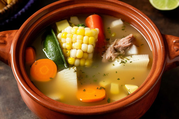 Caldo de Res aka zuppa di manzo messicana con verdure e brodo saporito