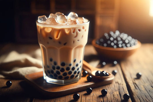 Tè cremoso di latte classico con perle tapioca gommose