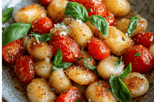 Pan-Seared Gnocchi with Cherry Tomatoes, Basil & Brown Butter