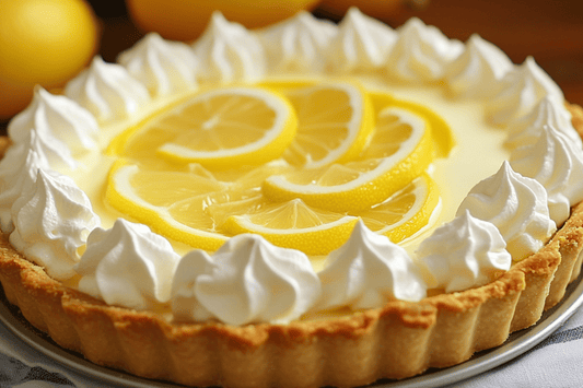 Mascarpone and Lemon Cream Tart with Buttery Biscuit Crust