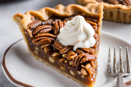 Torta di noci pecan caramellate decadente