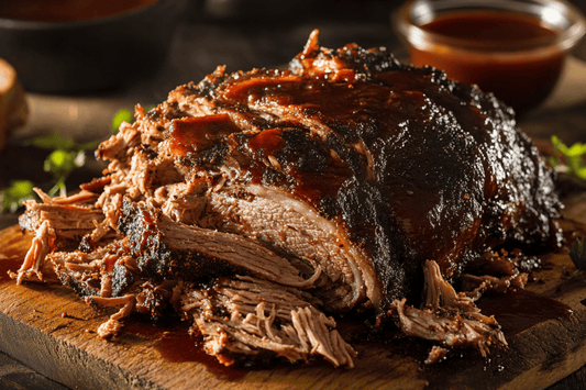 Slow-Roasted Pulled Pork Shoulder with Smoky BBQ Rub