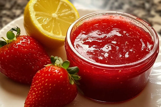 Homemade Strawberry Jam with a Touch of Lemon