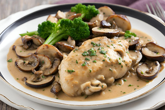 Pollo marsala con salsa di funghi