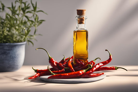 Olio di peperoncino fatto in casa piccante