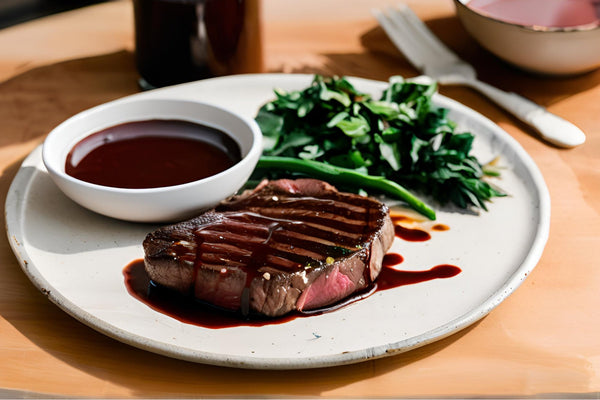 Salsa lussuosa di bordelaise con vino rosso e midollo osseo