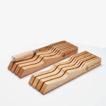 Cassetto per coltelli da cucina | Organizer da tavolo in legno