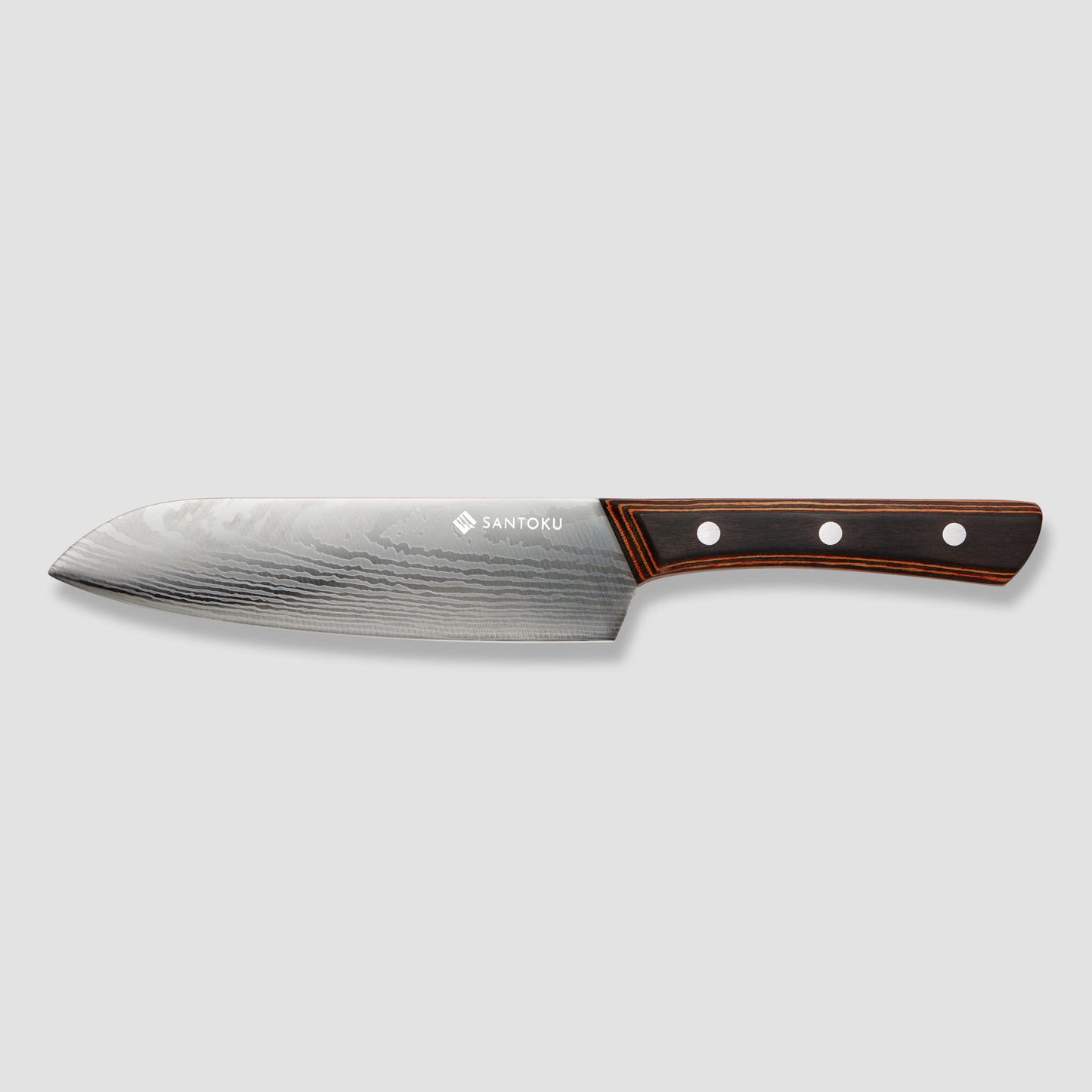 Set di coltelli da cucina Yuhi da 6 pezzi con motivo damasco con manici in pakkawood e confezione regalo