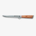 Coltello per disosso giapponese in acciaio damasco Haruta da 6 pollici VG10 con manico in legno e fodero