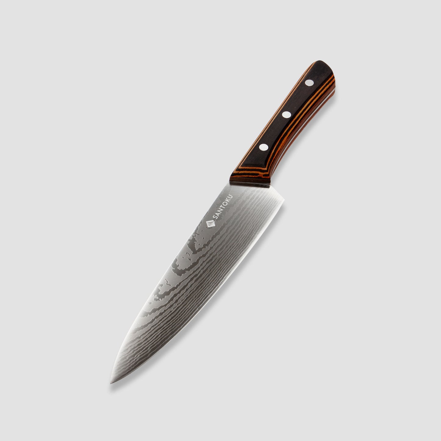 Set di coltelli da cucina Yuhi da 6 pezzi con motivo damasco con manici in pakkawood e confezione regalo