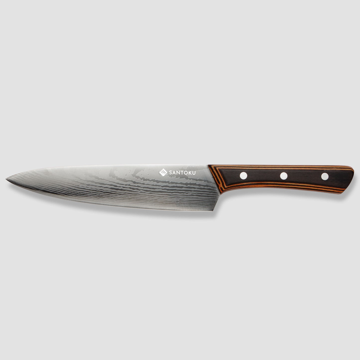 Set di coltelli da cucina Yuhi da 6 pezzi con motivo damasco con manici in pakkawood e confezione regalo
