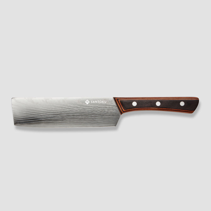 Set di coltelli da cucina Yuhi da 6 pezzi con motivo damasco con manici in pakkawood e confezione regalo