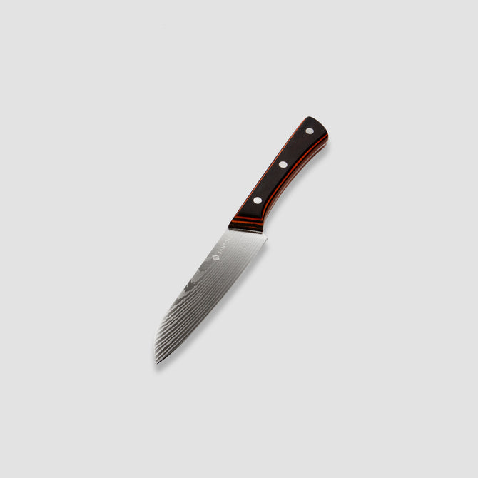 Set di coltelli da cucina Yuhi da 6 pezzi con motivo damasco con manici in pakkawood e confezione regalo