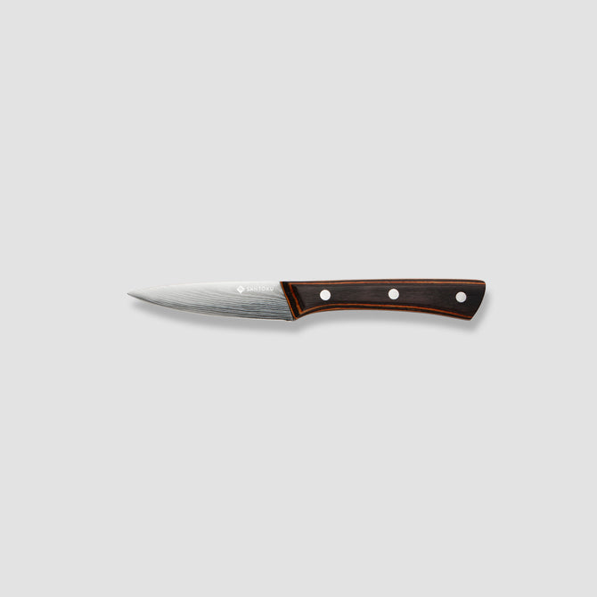 Set di coltelli da cucina Yuhi da 6 pezzi con motivo damasco con manici in pakkawood e confezione regalo